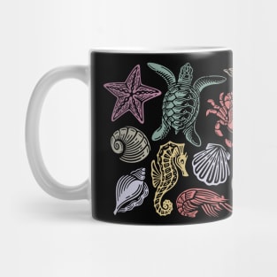 Set Sea Animal Vintage Mug